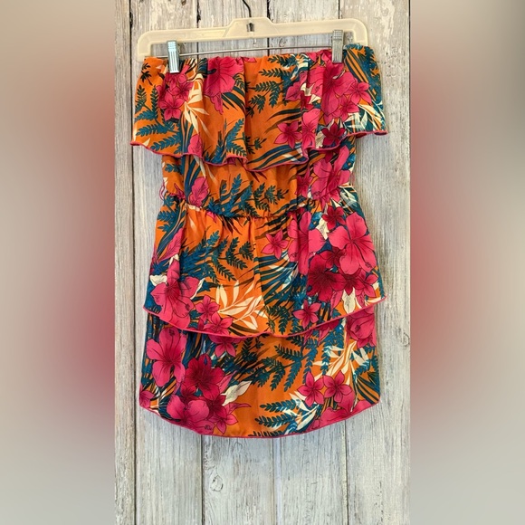 As U Wish Dresses & Skirts - As U Wish Pink and Blue Floral Dress